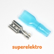 Flachsteckhülsen Kabelsteckschuhe Kabelschuhe 4,8mm Blau