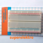 Steckbrett 400 Kontakte, Steckboard, Experimentierboard, Steckplatine Breadboard