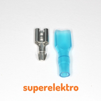 100 X Blu 6.3 Mm Connettore Femmina Isolato Crimp Spade - Foto 13