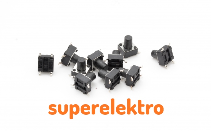 SMD Taster 3,0x2,5mm Höhe 1,6mm Platinentaster Knopf oft verwendet im Autoschlüssel