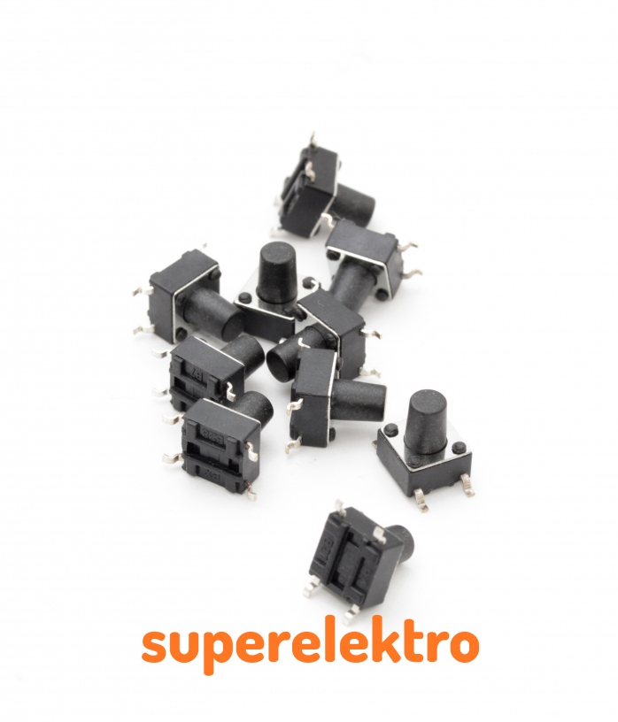 10x SMD-Taster Mikrotaster Kurzhubtaster Minitaster Mikrotaster 6x6x8mm ...